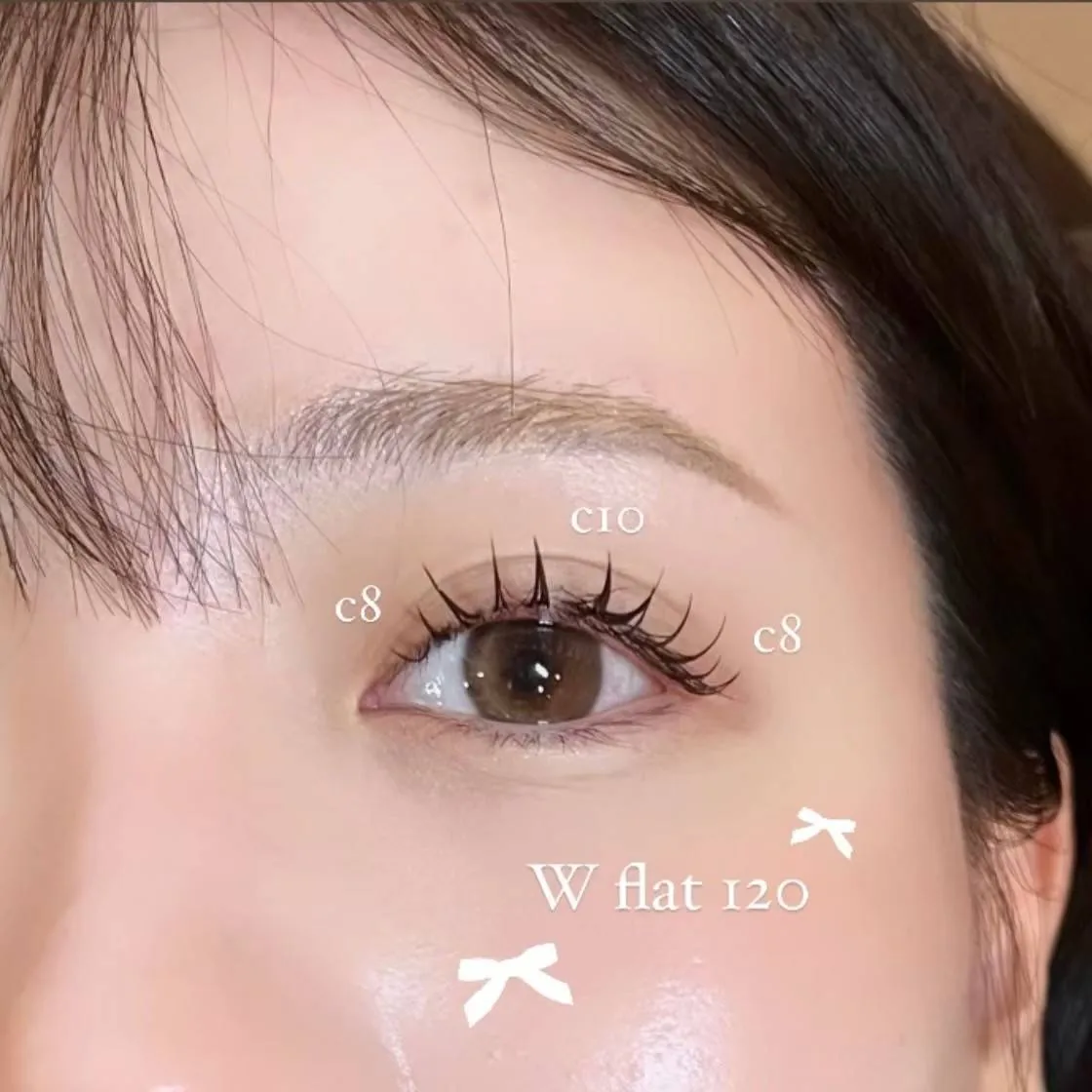 LashRush イーストモール店の店内｜【Wフラットエクステ】Cカール8・10mm　120本(６０束)イメージ