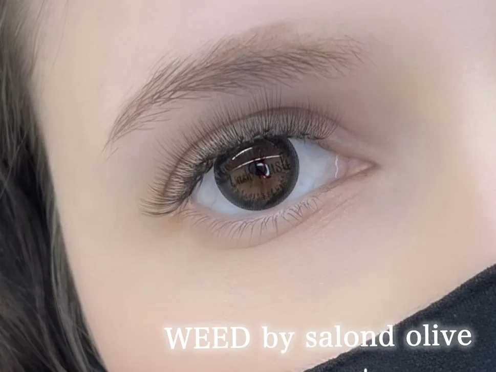WEED by salon de olive 橿原の施術例｜新開発LEDボリュームラッシュ!キレイ×長持ち×ハイクオリティ★羽のようなフワッと軽いまつげ♪